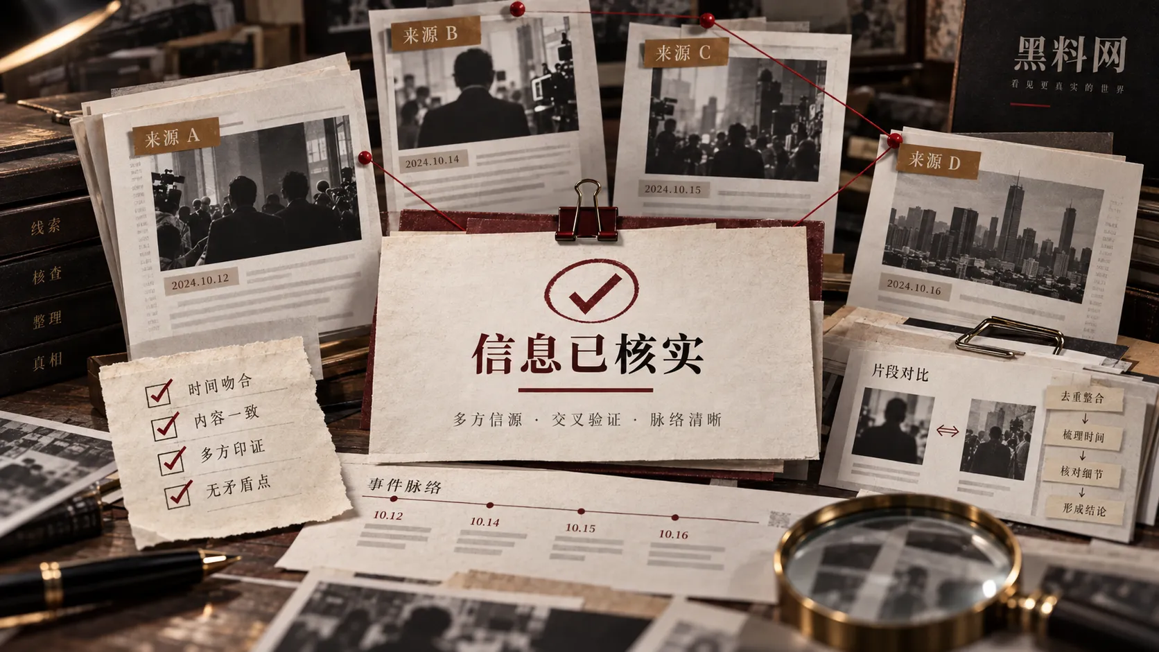 公开记录核验与材料整理